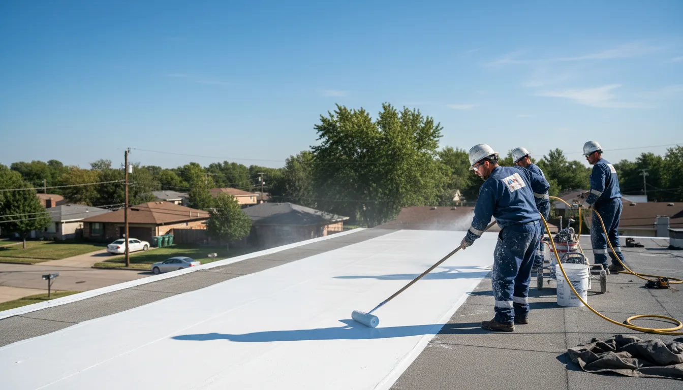 Commercial roof coating in Amelia, LA near me